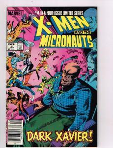 The X-Men & The Micronauts #4 FN/VF Marvel Comics Comic Book Apr 1984 DE42