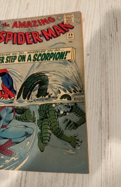 The Amazing Spider-Man #29 (1965)the scorpions sting Tanning