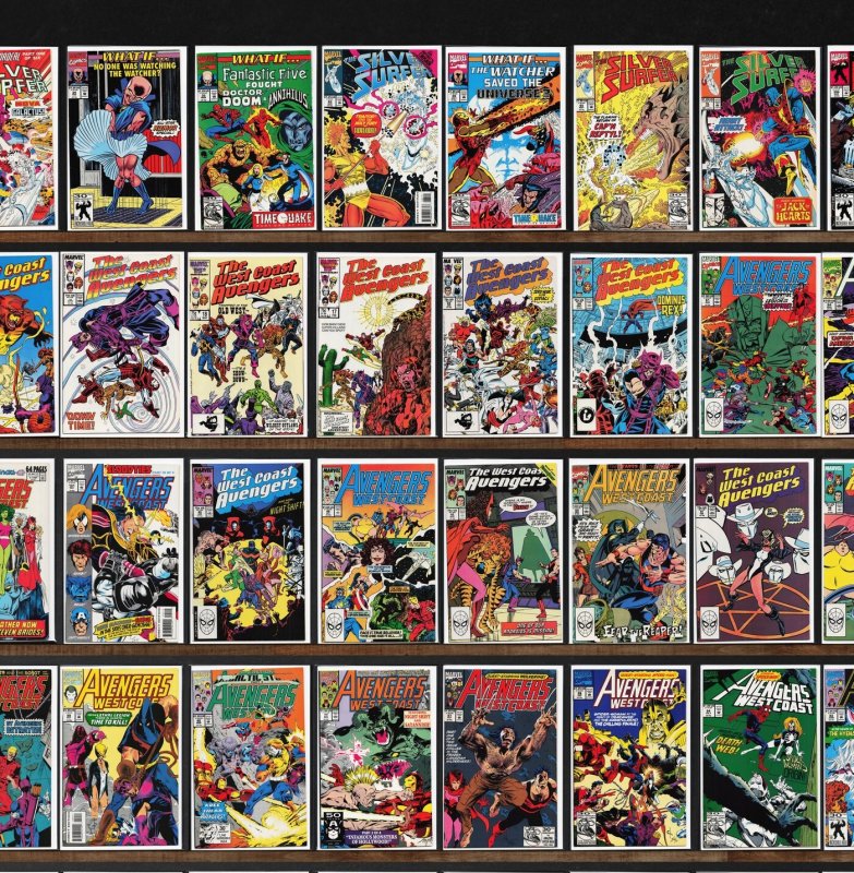 Huge Lot 150+ Comics with Avengers West Coast, Quasar & More!
