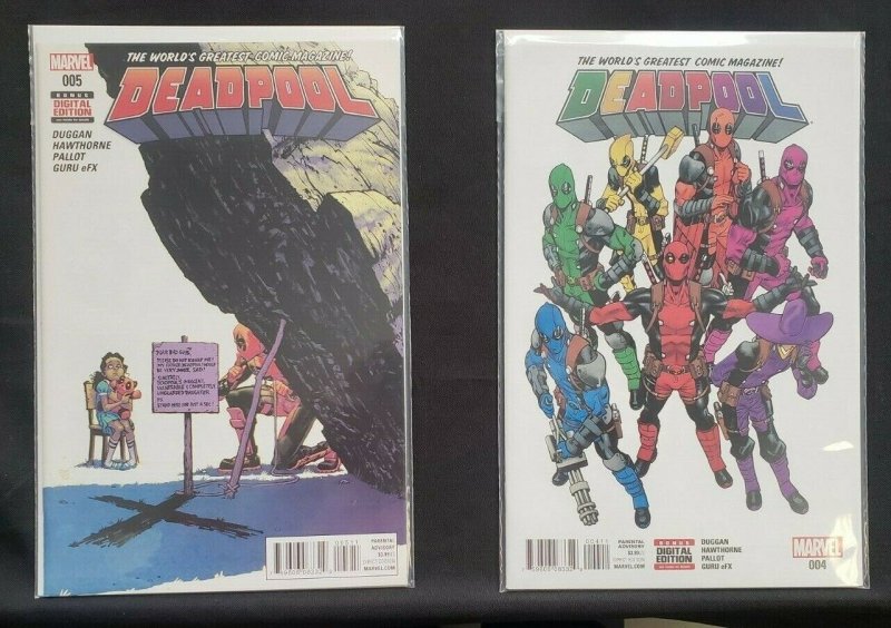 DEADPOOL 5PC (VF/NM)DEADPOOL VS SABRETOOTH, DEADPOOL 2099, IT HAD TO BE YOU 2016