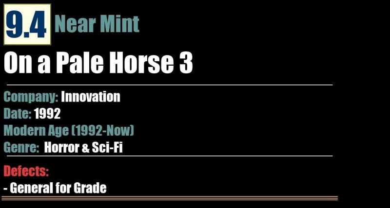 On a Pale Horse 3 (1992) NM Innovation comic