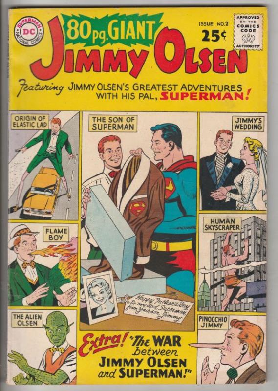 Eighty Page Giant #2 (Sep-64) VF+ High-Grade Jimmy Olsen, Elastic Lad