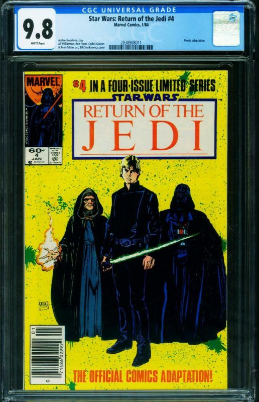 Star Wars The Return of the Jedi #4-1984-cgc 9.8 NEWSSTAND -2038908011