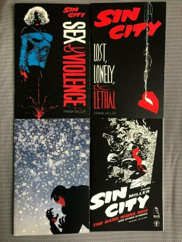 SIN CITY - FOUR (4) ONE SHOTS - SILENT NIGHT, SEX & VIOLENCE, BABE WORE RED, 