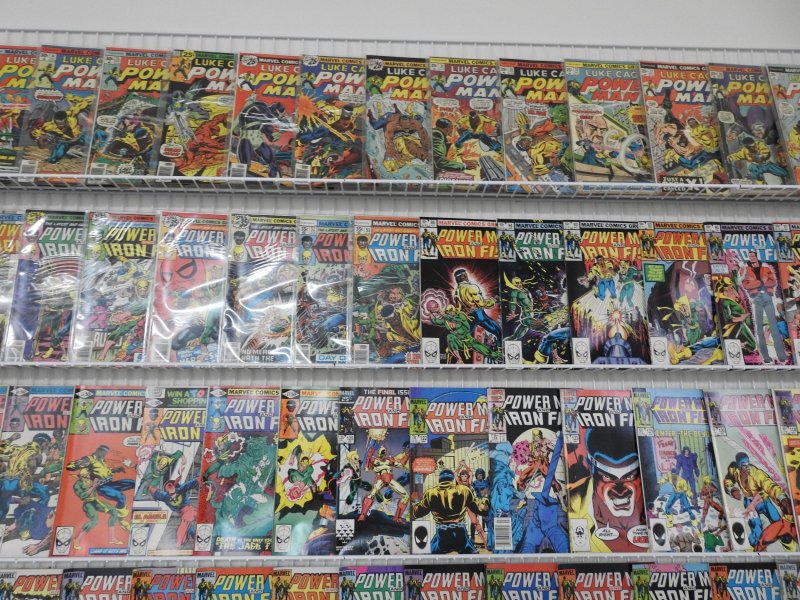 Huge Lot 180+ W/ Powerman, Wolverine, Cable+ Avg Fine/VF See Desc!