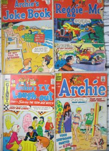 4 Lot Archie 185 Silver Age 1960s Comic Giant 7 Joke Book 128 Reggie and Me 27