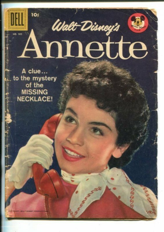 ANNETTE #905-1958-FOUR COLOR-PHOTO COVER-DELL-good