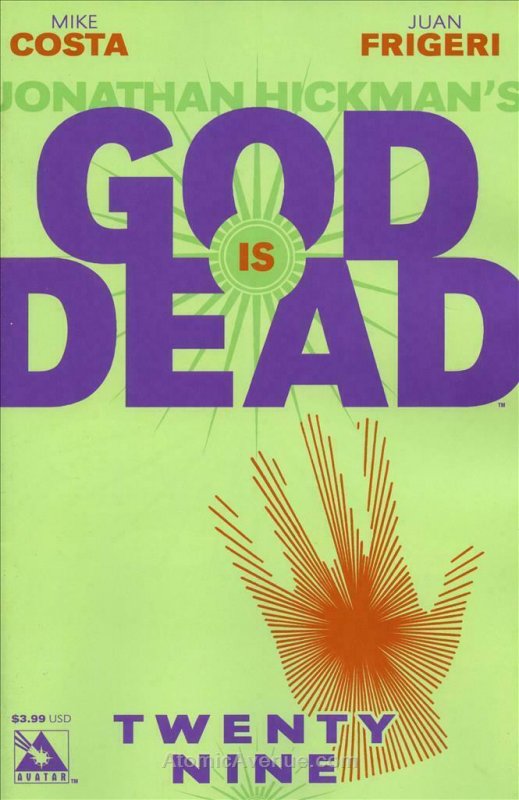 God Is Dead #29 VF/NM; Avatar | save on shipping - details inside