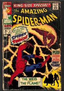 Amazing Spider-Man Annual #4 FA/GD 1.5 Human Torch!