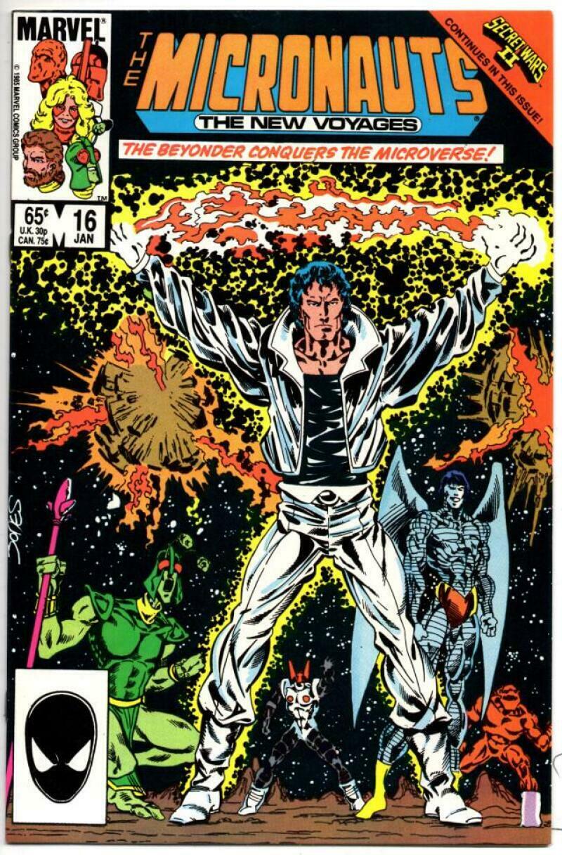 Micronauts 16 Vf Nm New Voyages Beyonder Marvel 1986 Comic Books Modern Age Marvel Hipcomic