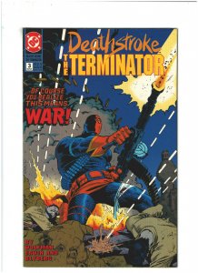 Deathstroke The Terminator #3 VF+ 8.5 DC Comics 1991 Marv Wolfman 