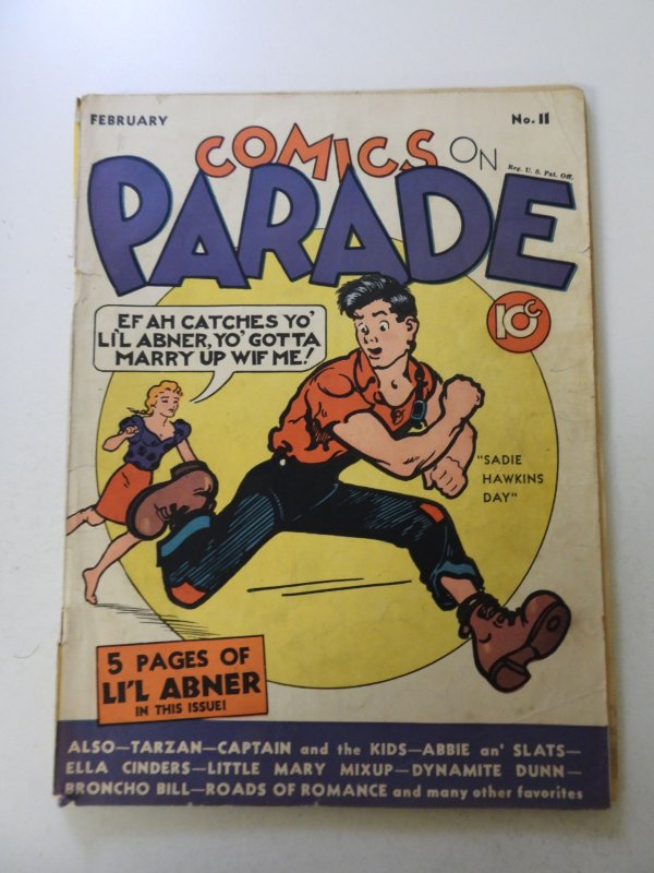 Comics on Parade #11 (1939) FR/GD condition see desc