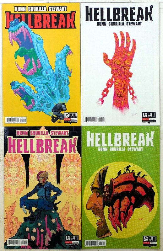 Hellbreak Lot of 4 #3, 4, 5, 7 (2015) Oni Press 1st Print Comic Books