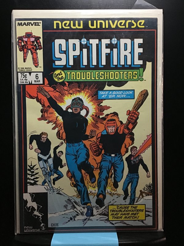 Spitfire and the Troubleshooters #6 Direct Edition (1987)