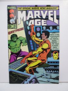 Marvel Age #18 (1984) Iron Man & Hulk
