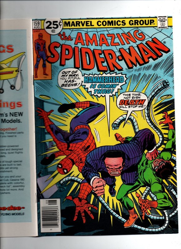 Amazing Spider-Man #159 newsstand - Hammerhead - 1976 - NM
