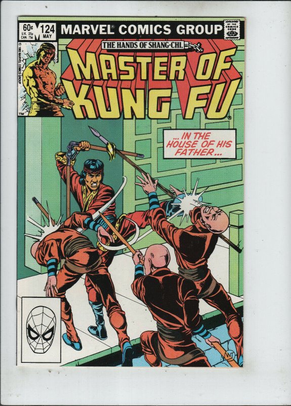 Master of Kung Fu #124 vf/nm 