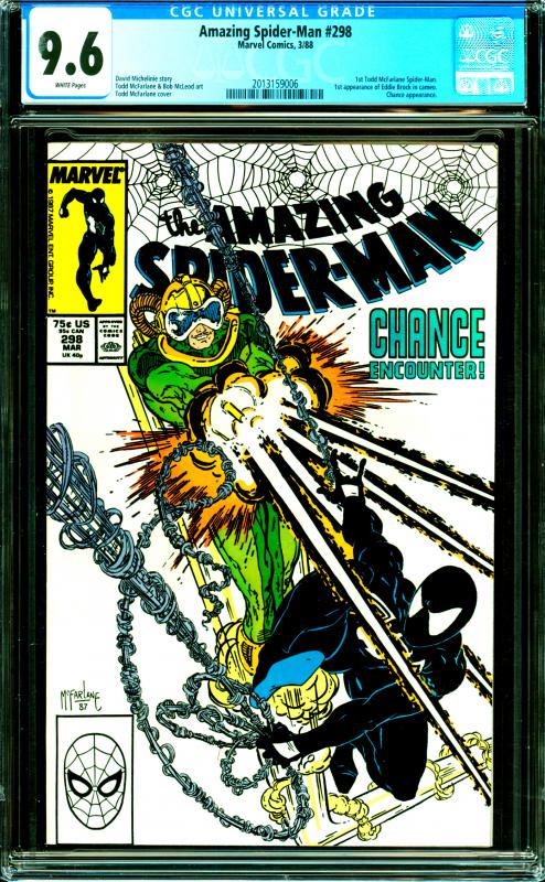 Amazing Spider-Man #298 CGC Graded 9.6 1st Todd McFarlane Spider-Man