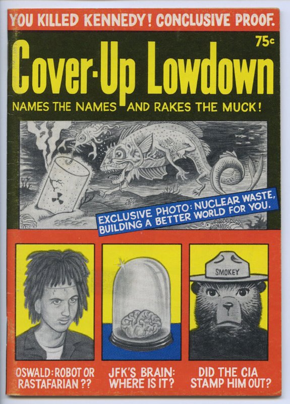 COVER-UP LOWDOWN #1 - 7.0, OW-W - 1st print - Digest-size comix - Flipbook