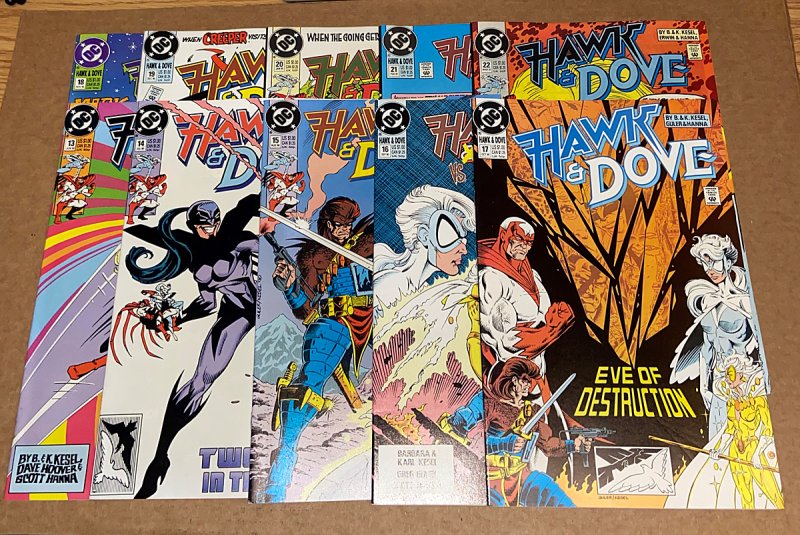 Hawk & Dove #13 - #22 (Complete Set)  VFN  / 1989