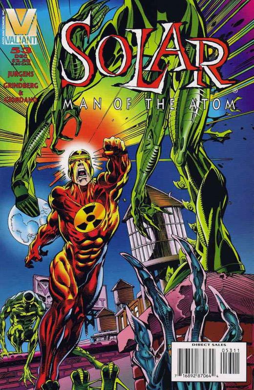 Solar, Man of the Atom #53 FN ; Valiant | Dan Jurgens