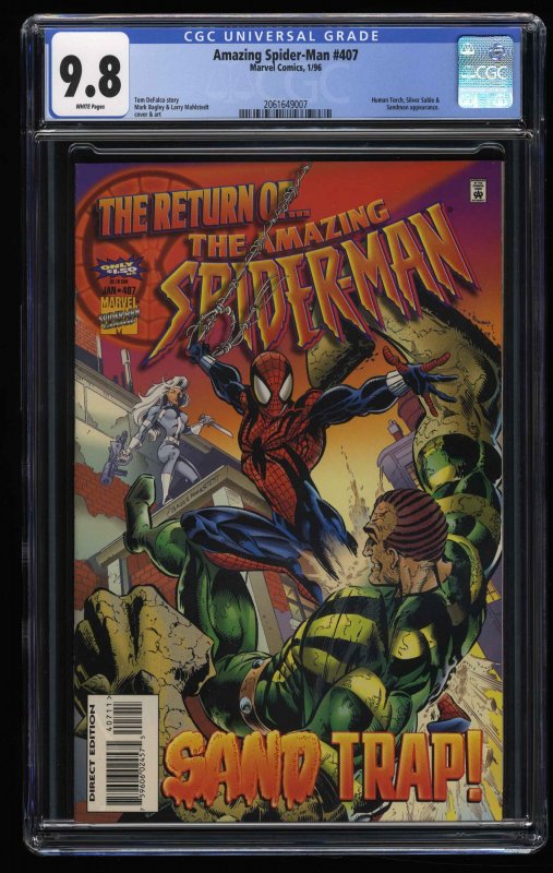 Amazing Spider-Man #407 CGC NM/M 9.8 White Pages