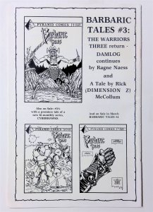 Adventures of Theown, The #3 (Dec 1986, Pyramid) 6.5 FN+