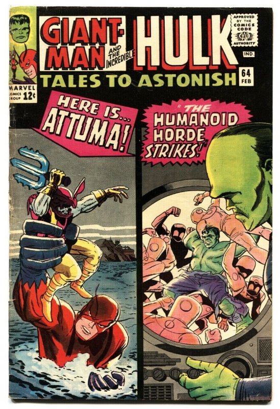 TALES TO ASTONISH #64-1965-HULK-SILVER AGE-MARVEL-VG+