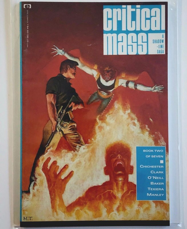 1990 Epic Comics Critical Mass #2 of 7 Comic Book Vintage A Shadow Line Saga 