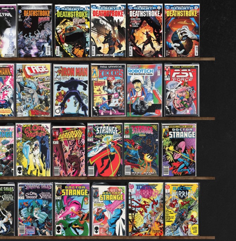 Huge Lot 140+ Comics with Doctor Strange, Deathstroke, Detective Comics & More!