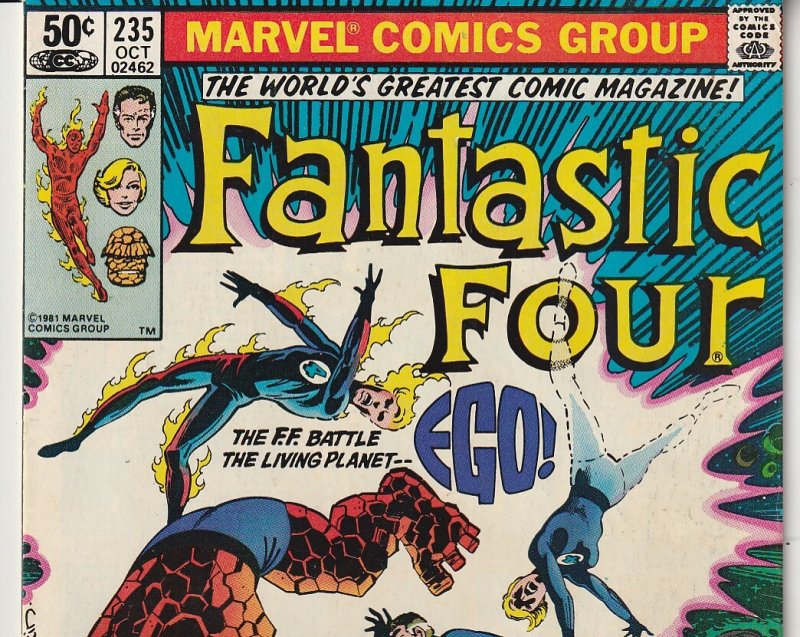 Fantastic Four(vol. 1) # 235   The FF take on Ego The Living Planet !