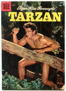 Tarzan Comics #91 1957- Gordon Scott photo cover- Dell Comics VG-