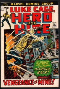 HERO FOR HIRE #2-1972-LUKE CAGE-First Claire Temple-MARVEL