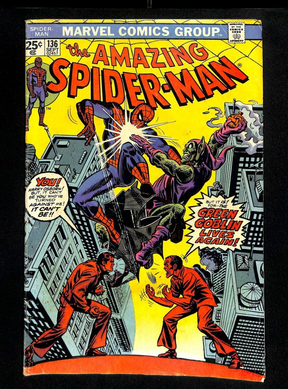 Amazing Spider-Man #136 Classic Green Goblin Cover!