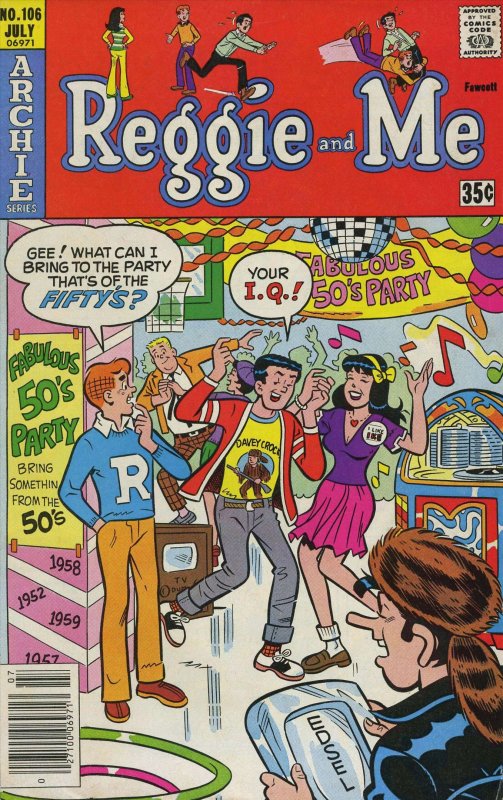 Reggie and Me #106 VG ; Archie | low grade comic July 1978 1950s Party Cover