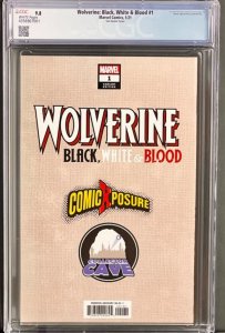 CGC Graded 9.8 Black White Blood Wolverine #1 (2021)