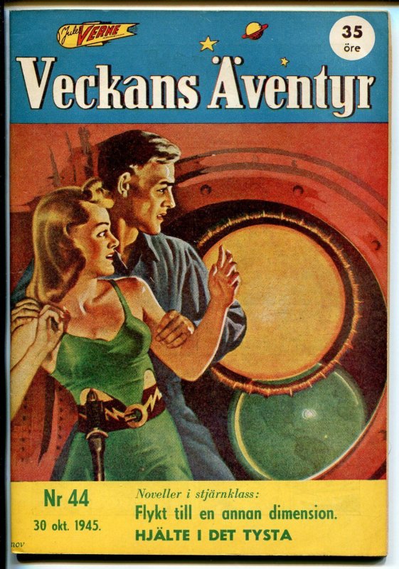 Jules Verne Veckans Aventyr Vol.6 #44 1945-Swedish-comics-Batman-Superman-VF