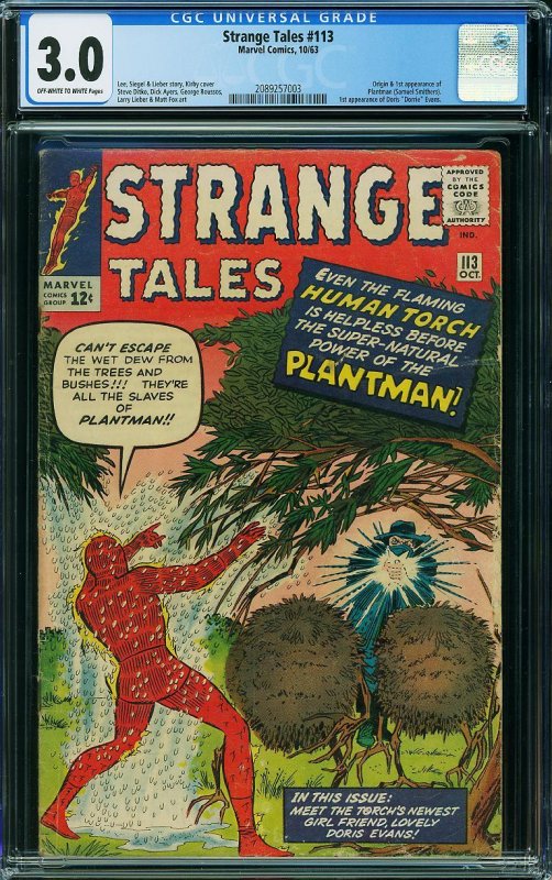 Strange Tales #113 (1963) CGC 3.0