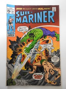 Sub-Mariner #34 (1971) VG Condition centerfold detached top staple