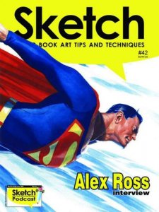 Sketch #42 VF ; Blue Line | Alex Ross Superman