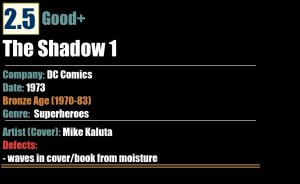The Shadow 1 (1973) GD+ 2.5 Bronze Age DC Comics