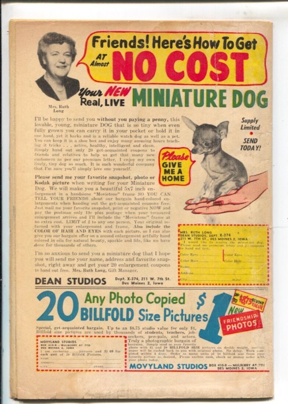 Six-Gun Heroes #27  1954 - Charlton  -G - Comic Book