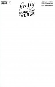 Firefly Brand New Verse #1 2021 Blank Cover C Boom! Studios BL02