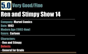Ren and Stimpy Show 14 (1993) VG/FN Marvel Comics
