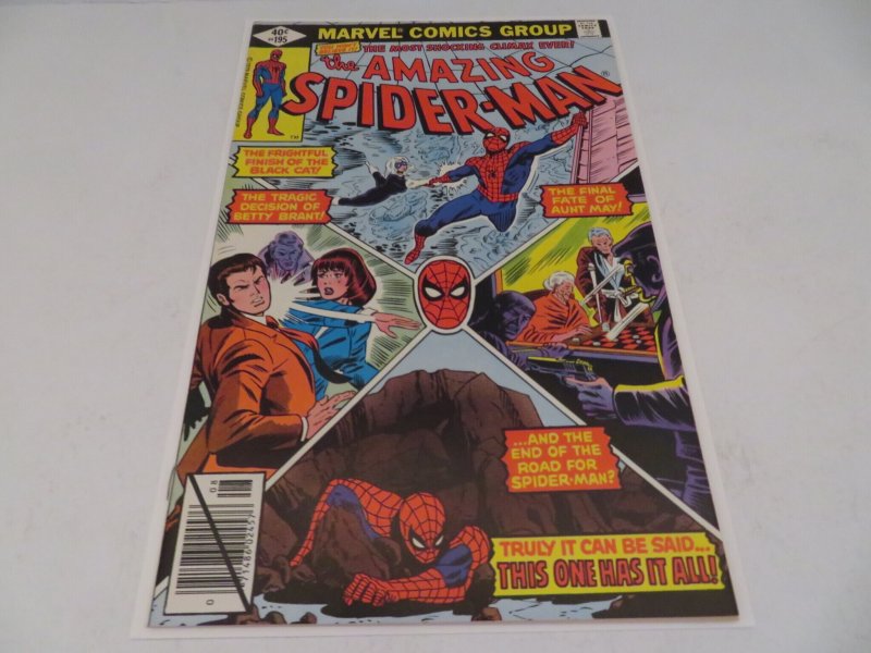 The Amazing Spider-Man #195 (1979) 2nd App Black Cat Comic Book NM 9.4