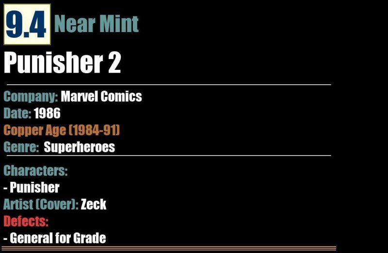 Punisher #2 (1986) Marvel Comics Copper-age Limited Series NM