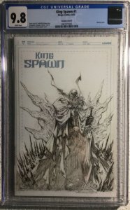 Image King Spawn 1 CGC 9.8 1:50 Sketch Variant Look