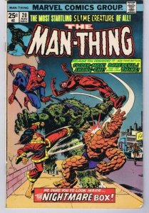 Man Thing #20 ORIGINAL Vintage 1975 Marvel Comics Spiderman Shang Chi