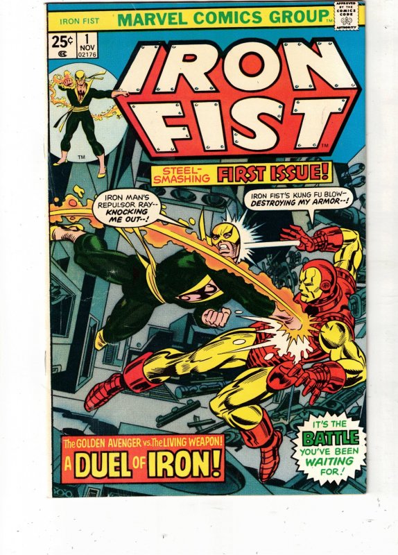 Iron Fist #1 (1975) 1st Solo Issue High-Grade NM- Iron Fist vs. Iron Man! Utah!