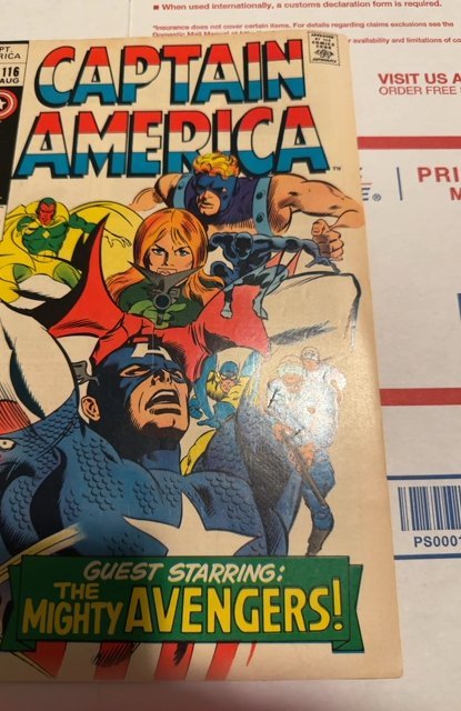 Captain America #116 (1969) Red Skull/Avengers app